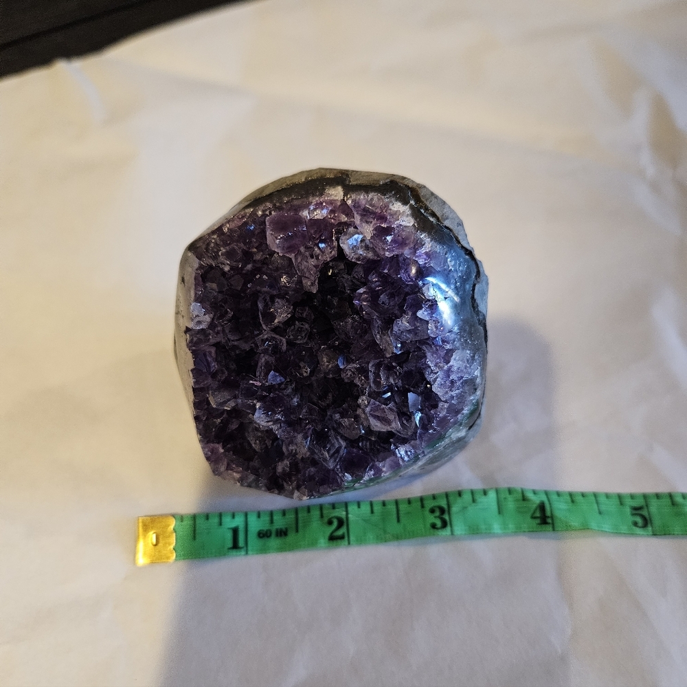 Amethyst Crystal Geode Home Accent - Picture 7 of 12